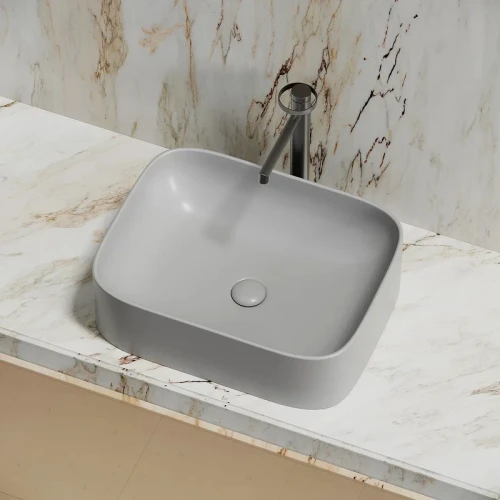 Раковина-чаша Ceramicanova Element 51 CN6052MSG Серая матовая фарфор накладная