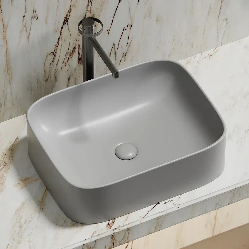 Раковина-чаша Ceramicanova Element 51 CN6052MSG Серая матовая фарфор накладная