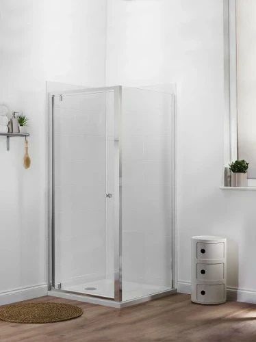 Душевая стенка Jacob Delafon Serenity 90 E14F90-GA профиль Хром стекло прозрачное