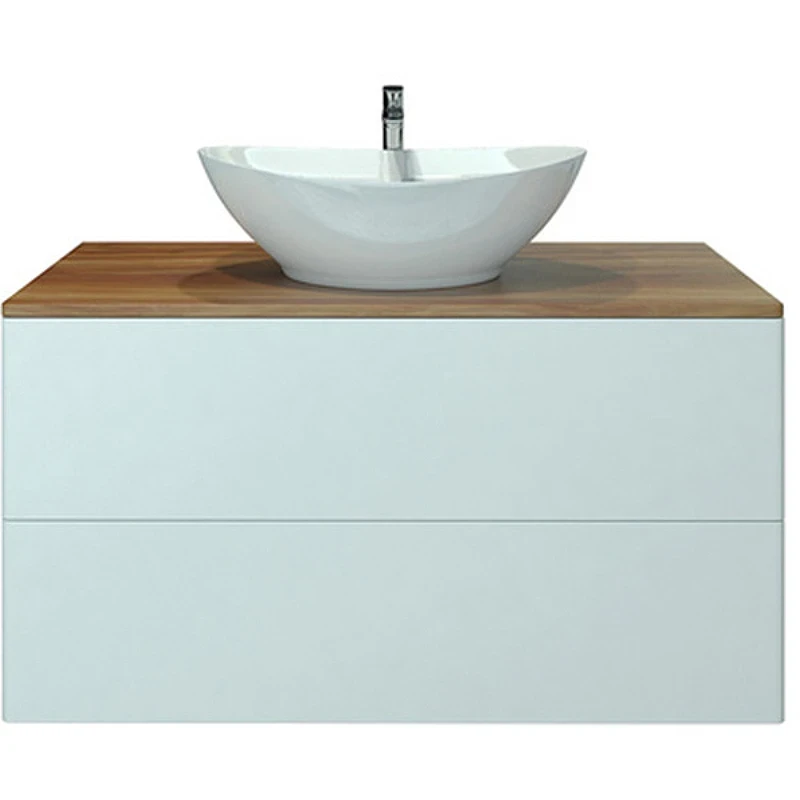 Тумба под раковину Orange Otto 100 Ot-100TuWOOD подвесная Белый Ясень МДФ / ЛДСП, массив дерева