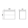 Тумба под раковину Orange Otto 100 Ot-100TuWOOD подвесная Белый Ясень МДФ / ЛДСП, массив дерева