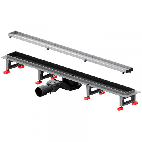 Душевой лоток AM.PM MasterFlow 80 W01SC-U11-080-04SB с решеткой Хром матовый / под плитку Tile