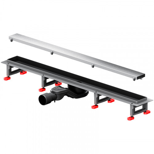 Душевой лоток AM.PM MasterFlow 80 W01SC-U11-080-04SB с решеткой Хром матовый / под плитку Tile