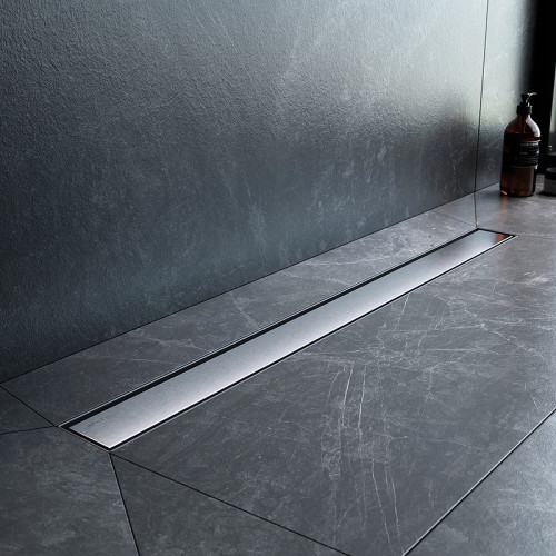 Душевой лоток AM.PM MasterFlow 80 W01SC-U11-080-04SB с решеткой Хром матовый / под плитку Tile