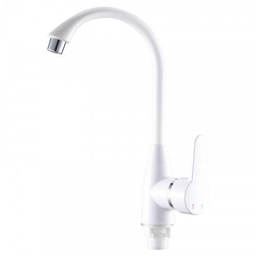 Смеситель для кухни Ростовская Мануфактура Сантехники PL5-017F Белый