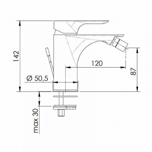 Смеситель для биде Remer Infinity I20BG Золото брашированное