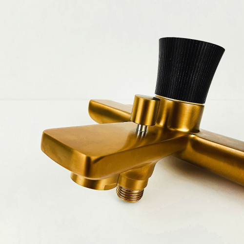 Смеситель для ванны Paini Domus 18PJ111PZ Золото матовое