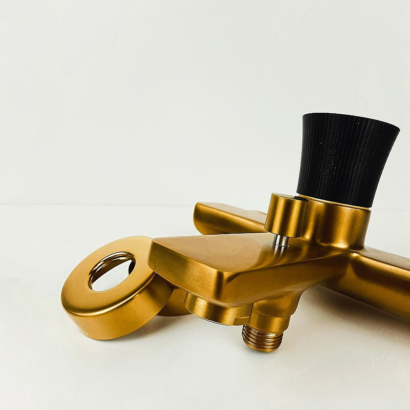 Смеситель для ванны Paini Domus 18PJ111PZ Золото матовое