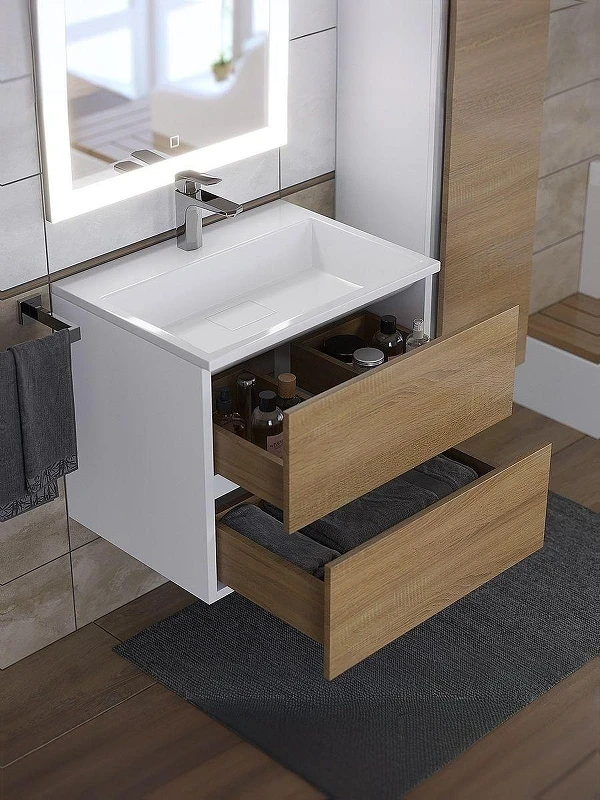Раковина Uperwood Barsa 60 2911120345 цвет Белый глянцевый