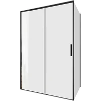 Душевой уголок Aquanet Pleasure Evo AE65-130x80-BT 130x80 324136 профиль Черный стекло прозрачное