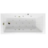 Акриловая ванна Excellent Aquaria 140x70 WAEX.AQU14.ULTRANANO.GL цвет Белый с гидромассажем форсунки Золото