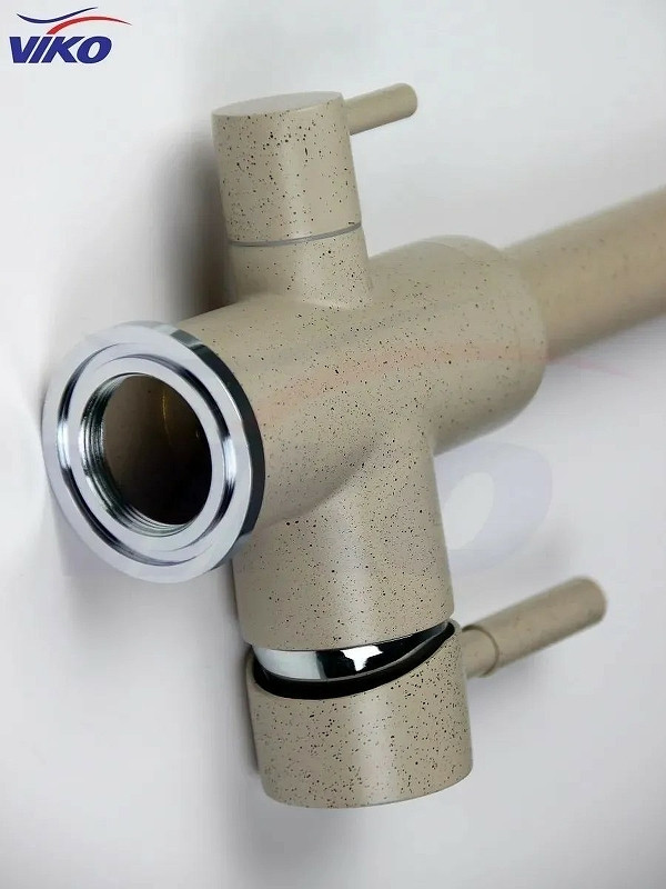 Смеситель для кухни Viko V-5014 Песочный латунь на столешницу