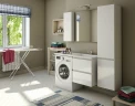 Тумба с раковиной Эстет Dallas Luxe 100 R ФР-00002314 подвесная Белая МДФ / ЛДСП