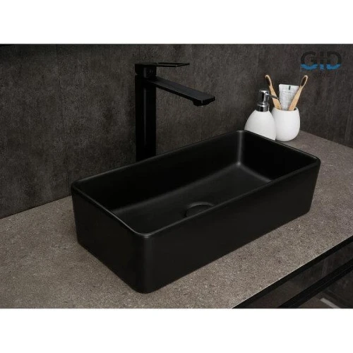 Раковина-чаша Gid Geometrico Bm1104 46 53359 цвет Черный матовый