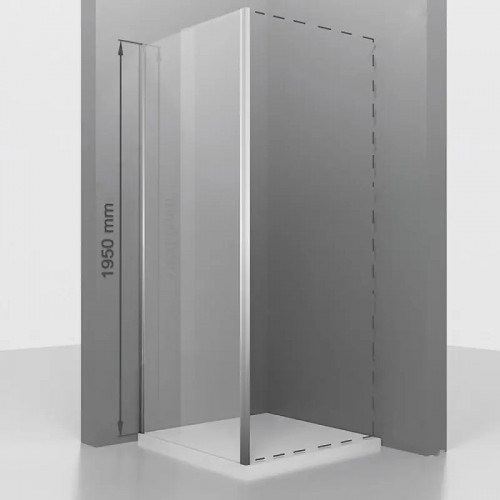 Душевая стенка RGW Z-050-2 110 352205211-21 профиль цвет Хром стекло матовое