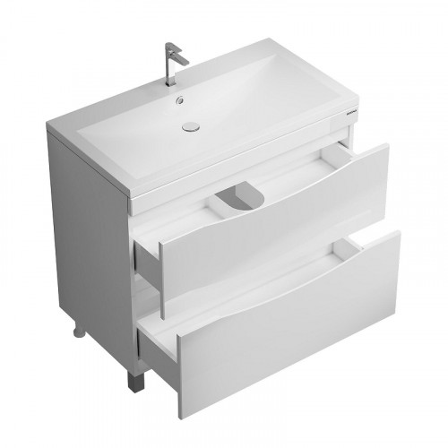 Тумба под раковину Grossman Виста 90 109067 цвет Белый глянцевый