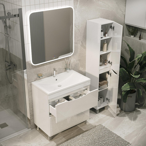 Тумба под раковину Grossman Виста 90 109067 цвет Белый глянцевый