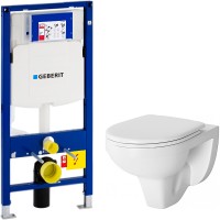 Комплект унитаза Damixa Jupiter DX77C1738SC с инсталляцией Geberit Duofix Sigma UP320 111.300.00.5 с сиденьем Микролифт фарфор подвесной