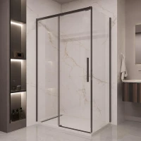 Душевой уголок Vincea Stella 110х80 VSR-1ST8011CLB профиль цвет Черный стекло прозрачное