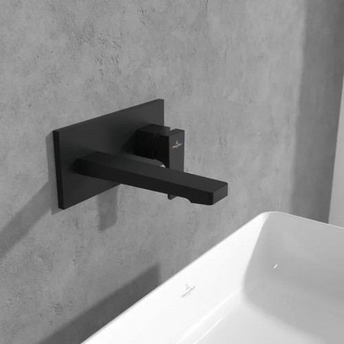 Смеситель для раковины Villeroy&Boch Architectura Square TVW125003000K5 цвет Черный матовый