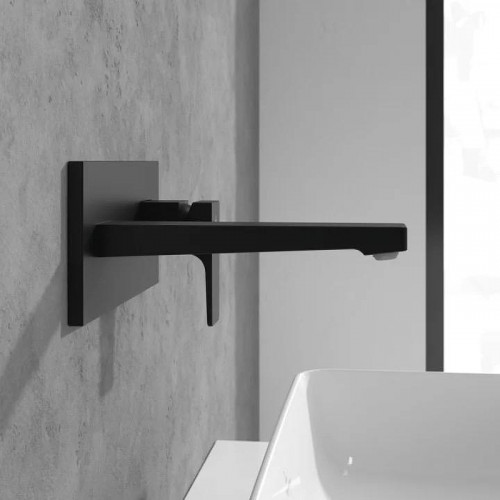 Смеситель для раковины Villeroy&Boch Architectura Square TVW125003000K5 цвет Черный матовый