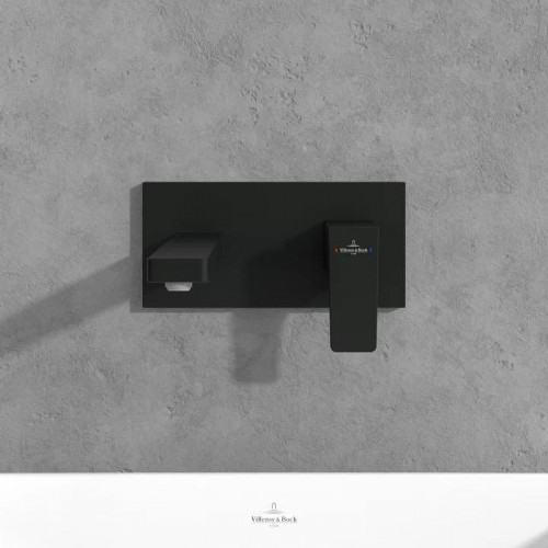 Смеситель для раковины Villeroy&Boch Architectura Square TVW125003000K5 цвет Черный матовый
