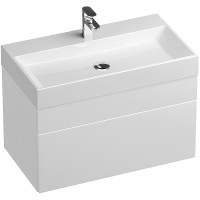 Тумба под раковину Ravak SD Natural 80 X000001052 подвесная Белая глянцевая МДФ / ЛДСП