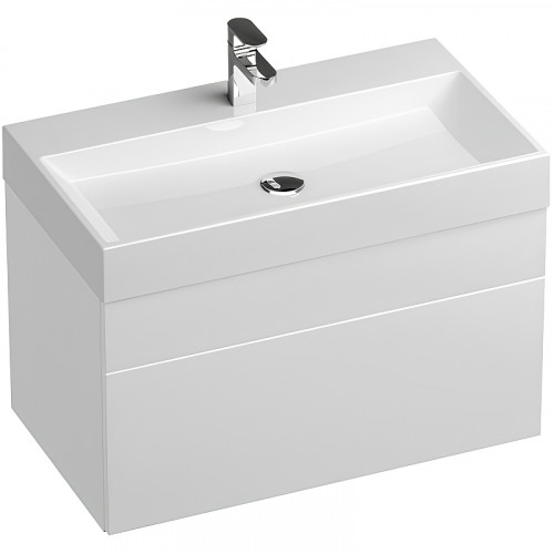 Тумба под раковину Ravak SD Natural 80 X000001052 подвесная Белая глянцевая МДФ / ЛДСП