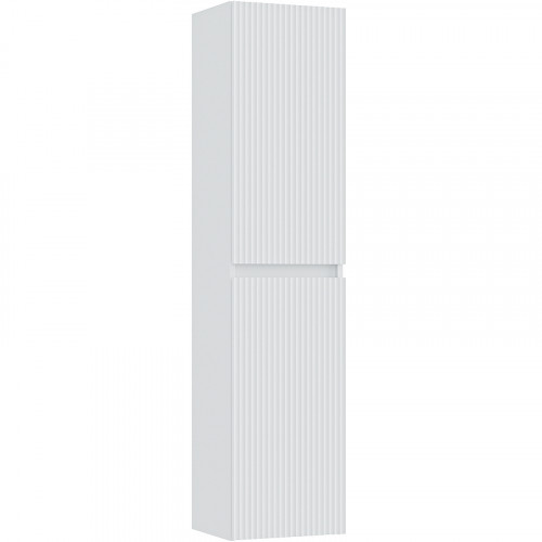 Шкаф пенал Runo Модена 35 00-00003974 подвесной Белый МДФ / ЛДСП