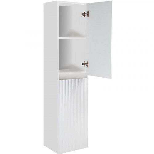 Шкаф пенал Runo Модена 35 00-00003974 подвесной Белый МДФ / ЛДСП