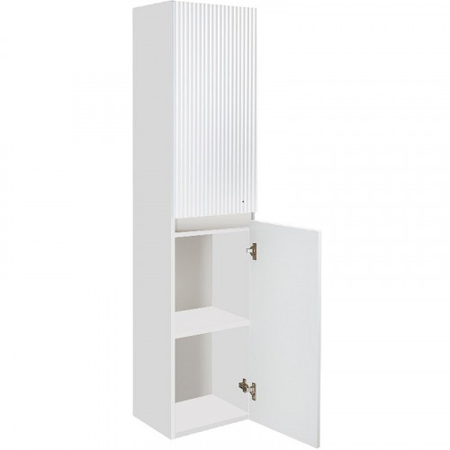 Шкаф пенал Runo Модена 35 00-00003974 подвесной Белый МДФ / ЛДСП