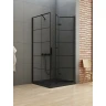 Душевой уголок New Trendy New Soleo Black 90х90 R D-0290A/D-0121B профиль Черный стекло прозрачное