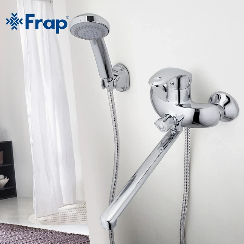 Смеситель для ванны Frap H21 F2221 универсальный Хром латунь на стену
