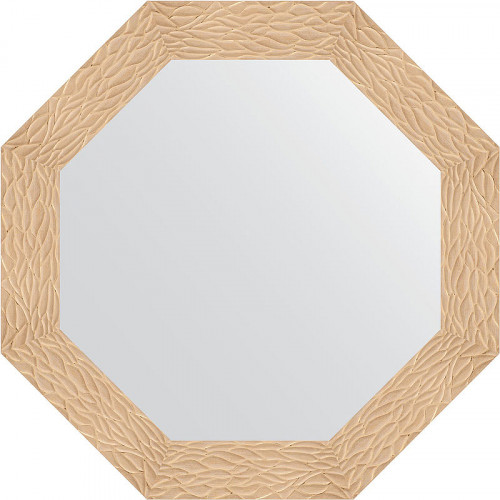 Зеркало Evoform Octagon 77х77 BY 3798 в багетной раме - Золотые дюны 90 мм стекло