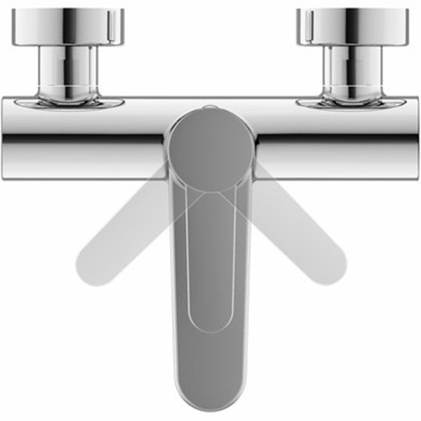 Смеситель для ванны Ravak Puri PU 022.00/150 X070115 Хром латунь на стену