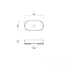 Раковина-чаша Wellsee Chic Riviera 80 326815000 цвет Серый матовый