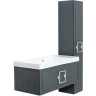 Тумба под раковину La Fenice Cubo 100 FNC-01-CUB-G-100 подвесная Серая матовая МДФ / ЛДСП