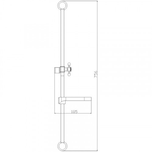 Душевая штанга Haiba HB8010 Хром