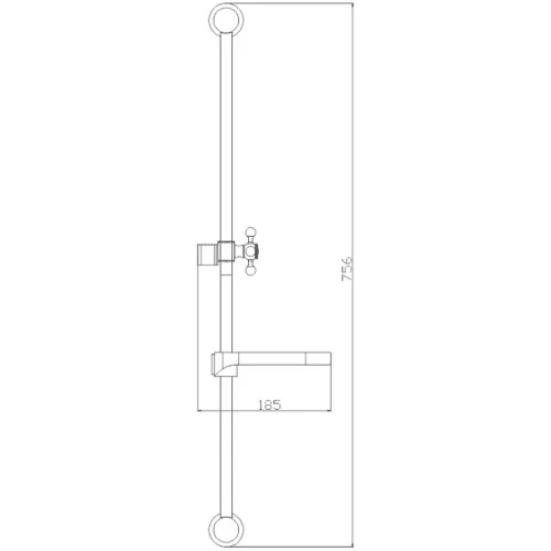 Душевая штанга Haiba HB8010 Хром