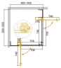 Душевой уголок Cezares Slider 100х100 SLIDER-A-2-90/100-BR-GM профиль цвет Оружейная сталь стекло бронзовое