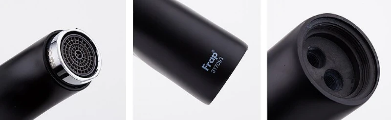 Смеситель для кухни Gappo G50 G4150 Черный матовый силумин
