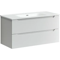 Тумба под раковину Sancos Norma 2.0 100 NR2.0100W подвесная Белый глянец МДФ / ЛДСП