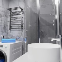 Электрический полотенцесушитель Altasan ПарусПроф 80х50 ПарусПроф8050ПГ с полкой Графит нержавеющая сталь