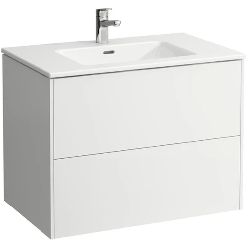 Тумба с раковиной Laufen Pro S  80 8.6496.1.261.104.1 подвесная Белая глянцевая