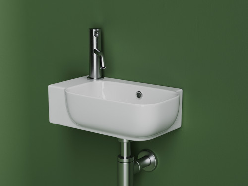 Раковина Ceramicanova Element 40 R CN6074R Белая фарфор подвесная