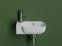 Раковина Ceramicanova Element 40 R CN6074R Белая фарфор подвесная