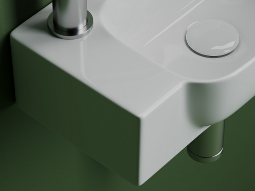 Раковина Ceramicanova Element 40 R CN6074R Белая фарфор подвесная