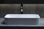 Раковина-чаша Salini Callista 54.5 104 1101204SM Белая матовая искусственный камень (литьевой мрамор) накладная