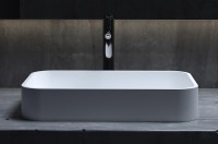 Раковина-чаша Salini Callista 54.5 104 1101204SM Белая матовая искусственный камень (литьевой мрамор) накладная