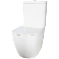 Унитаз компакт Creto Logan L1 1001-004-WF без бачка и с сиденьем Микролифт напольный